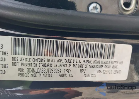 2018 Jeep Compass Sport 4X4 из США, поврежденный, VIN 3C4NJDAB6JT256254